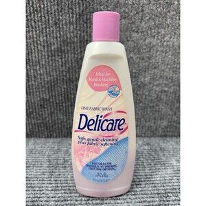 Vintage Arm & Hammer Delicare  Liquid Laundry Fine Fabric Wash Softener 2001 Y2K